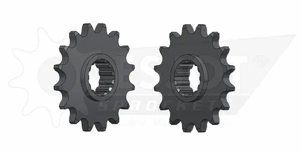 Pinion standard față 525, culoare naturală, 1, nordicamoto.ro