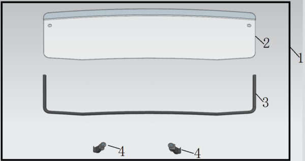 PARBRIZ FAȚĂ SCURT UTV CFMOTO UFORCE 1000 / 1000XL, 6, nordicamoto.ro