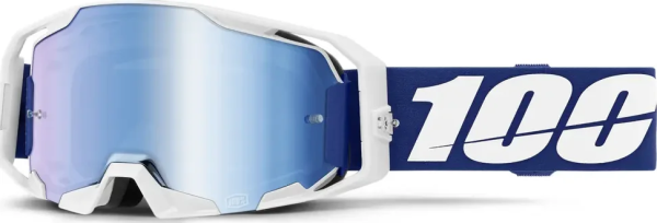 Ochelari 100% Armatic White - Blue Mirror