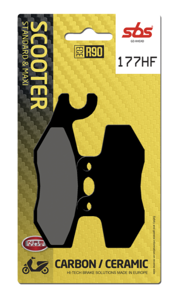 Hf Street Ceramic Organic Brake Pads, 1, nordicamoto.ro