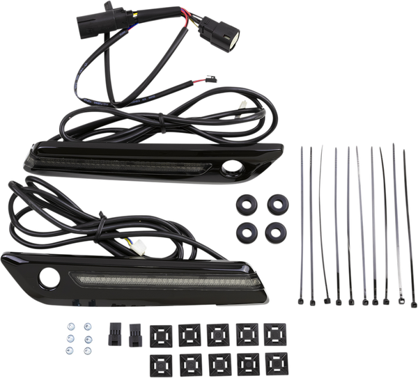 Led Saddlebag Hinge Covers Black, 3, nordicamoto.ro