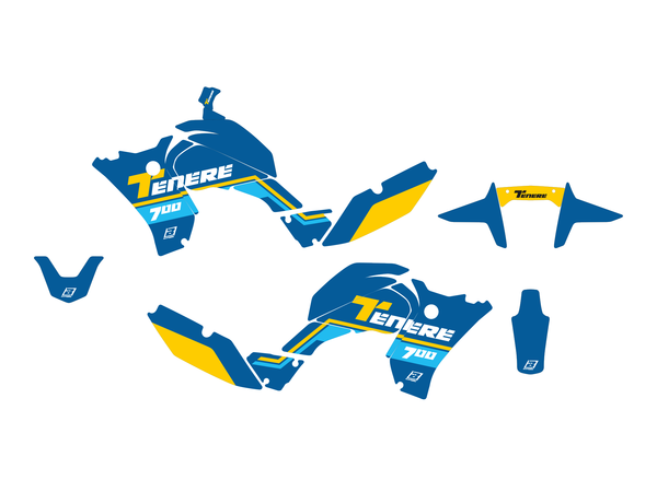 Graphic Kit Blue, Yellow, 2, nordicamoto.ro