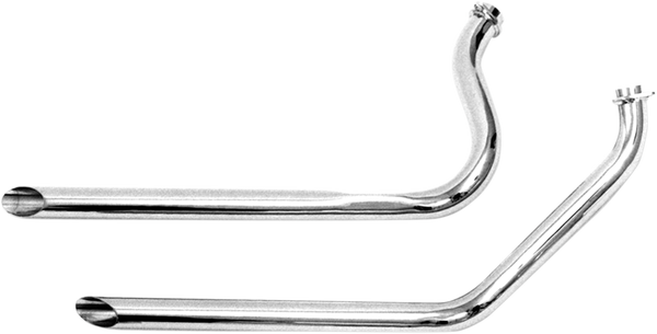 1-3/4(r) Slash-cut Drag Pipes Chrome, 1, nordicamoto.ro