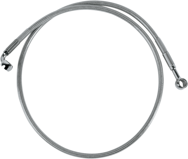 Stainless Steel Brake Line Kit Silver, Clear-coated, 1, nordicamoto.ro
