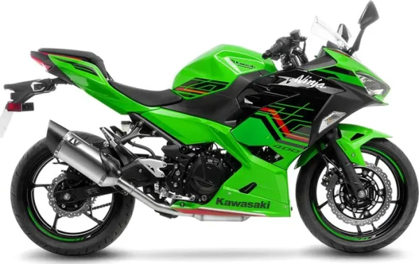 Tobă de eșapament LeoVince LV-14 R Titanium Slip-On pentru Kawasaki Z400 / Z500, 7, nordicamoto.ro