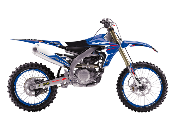 Graphics Kit With Seat Cover Black, Blue, White, 2, nordicamoto.ro