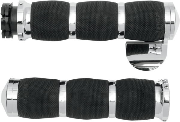 3-ring Air Cushioned Grips Black, 1, nordicamoto.ro