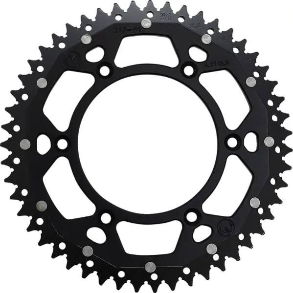 MOOSE RACING Pinion dublu negru, 1, nordicamoto.ro