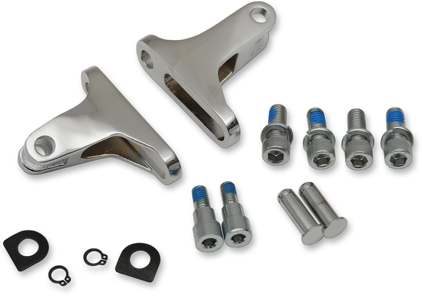 Short Passenger Footpeg Mount Kit Silver, 1, nordicamoto.ro