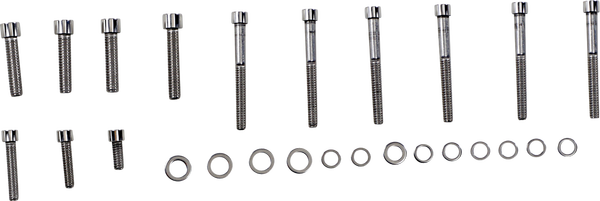 Bolt Kit Trn Sdcvr Fx 06 Polished, Stainless Steel, 3, nordicamoto.ro