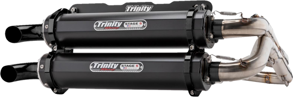 Stage 5 Dual Exhaust System Black, Brushed, Cerakote®, 1, nordicamoto.ro