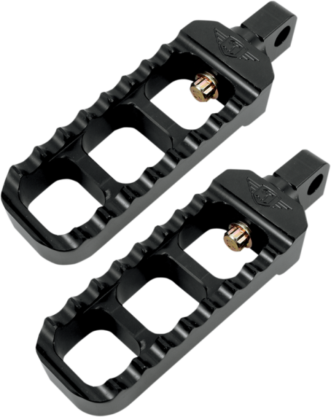 Adjustable Serrated Billet Footpegs Black Narrow, 1, nordicamoto.ro
