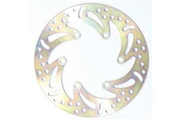 Round D-series Fixed Offroad Brake Rotor Silver, Stainless Steel, Zinc, 1, nordicamoto.ro