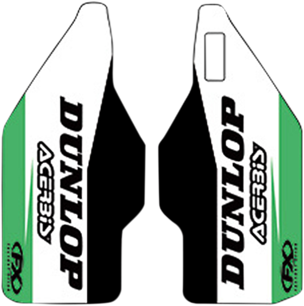 Lower Fork Guard Graphics Black, Green, White, 1, nordicamoto.ro