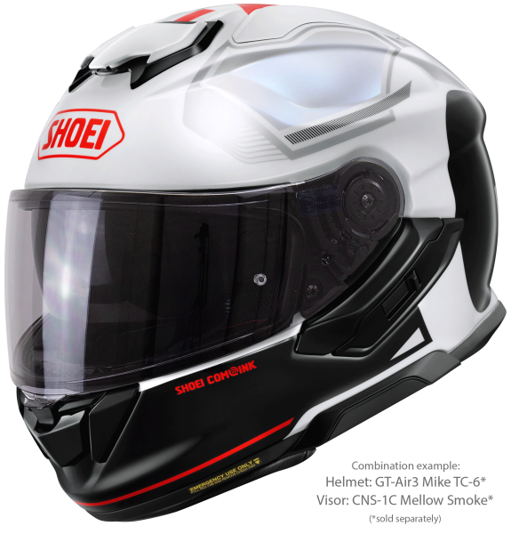 Casca integrala SHOEI GT-AIR3 MIKE TC-6 Negru/Rosu/Alb XXL-3