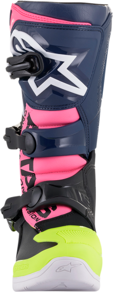 Cizme copii Alpinestars Tech 3S Black/Dark Blue/Pink Fluorescent-5