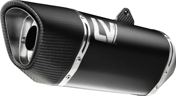 Tobă de eșapament LeoVince LV-14 R Black Edition Slip-On pentru Kawasaki Z400 / Z500, 1, nordicamoto.ro
