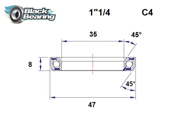 Headset Bearing, 1, nordicamoto.ro