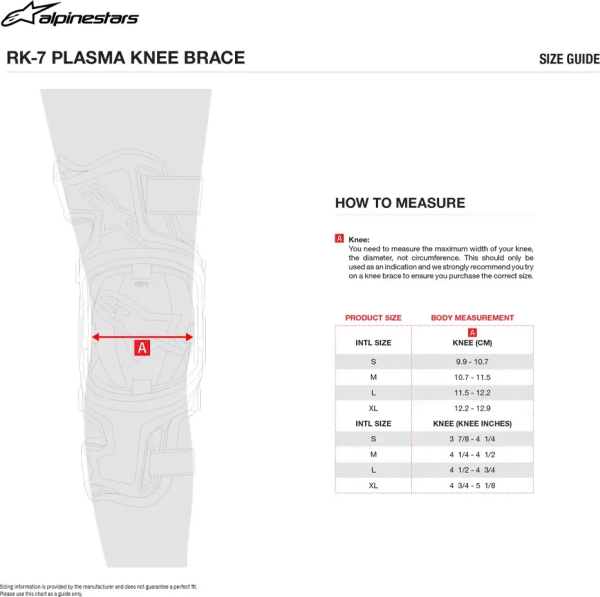 Genunchiere Alpinestars Rk-7 Plasma Black/Red-0