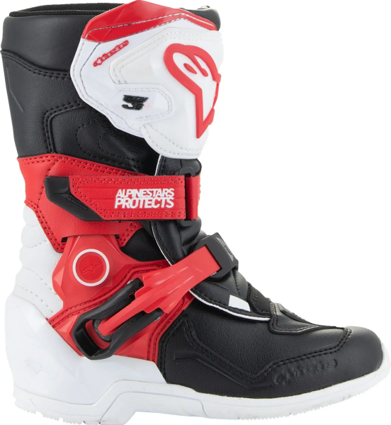 Cizme Copii Alpinestars Tech 3s Red/White/Black-1