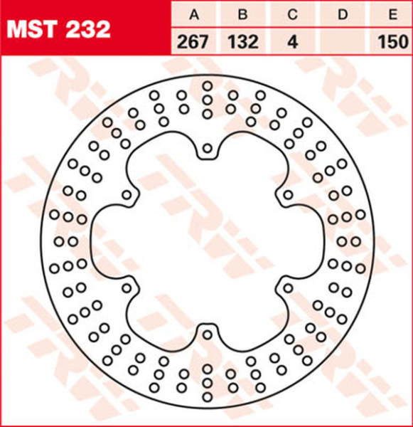 Disc de frână fix, rotund, 250–299 mm, 2, nordicamoto.ro