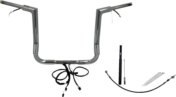 Plug & Play Ez Install 1-1/2(r) Flat Top Handlebar Kit Silver, 2, nordicamoto.ro