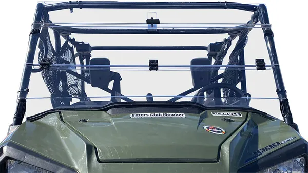 Deluxe Full Folding Windshield Clear -5