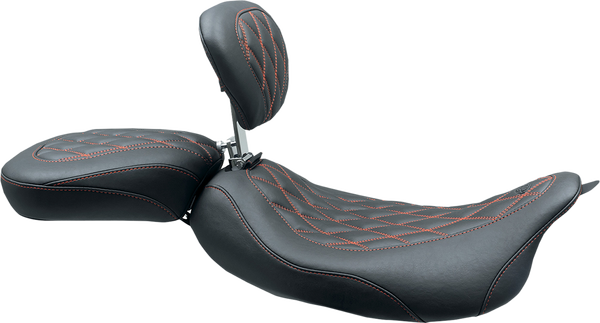Wide Tripper Solo Seat With Removable Driver Backrest Black, 1, nordicamoto.ro