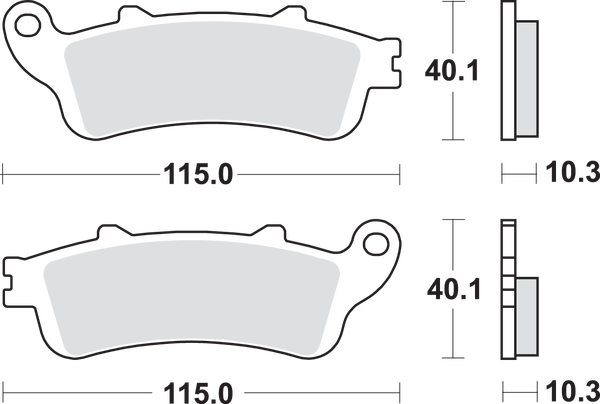 Ls Street Excel Sintered Rear Brake Pads, 2, nordicamoto.ro