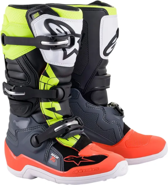 Cizme copii Alpinestars Tech 7S Black/Orange/Yellow-7