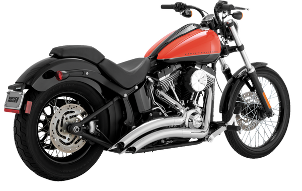 Big Radius Exhaust System Chrome, 4, nordicamoto.ro
