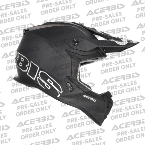 Casca Acerbis Linear 22-06 Solid Color Negru/Alb XS, 2, nordicamoto.ro