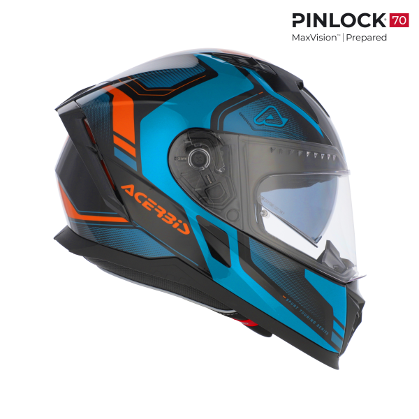 Casca Acerbis X-Way Graphic Blue/Orange-7