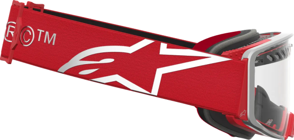 Ochelari Alpinestars Supertech Dura Air Fluid Rosu/Argintiu/Lentila Clara, 7, nordicamoto.ro