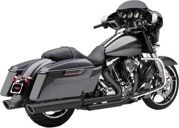 909 Twins Slip-on Mufflers Black, 1, nordicamoto.ro