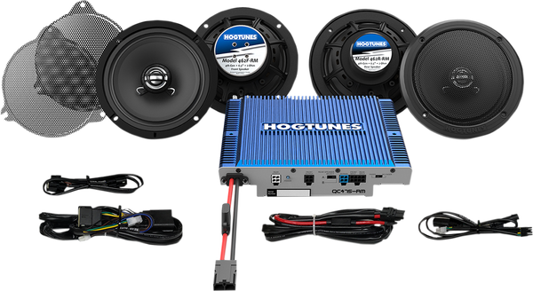 Speaker And Amplifier Kit Black, Blue, 1, nordicamoto.ro