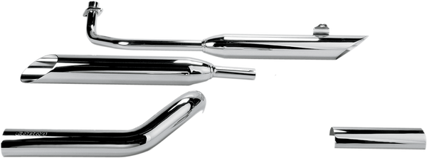 Slashcut Slip-on Mufflers Chrome, 2, nordicamoto.ro