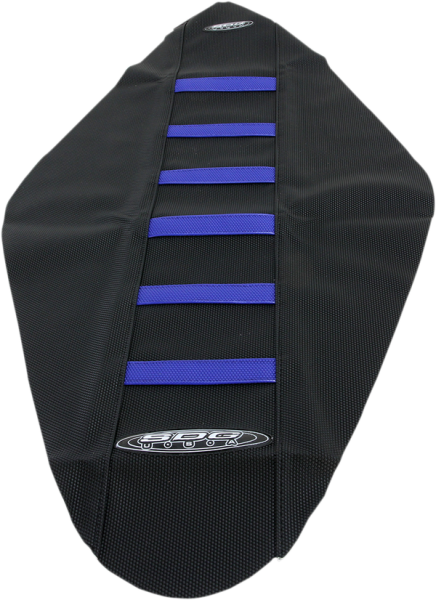 6-rib Gripper Seat Cover Black, Blue, 1, nordicamoto.ro