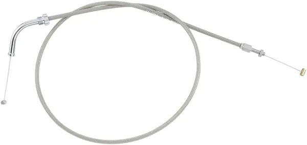 Armor Coat Stainless Steel Throttle/idle Cable For Cruisers Silver-0