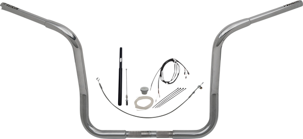 1-1/4(r) Ez Install Round Top Handlebar Kit Silver, 4, nordicamoto.ro