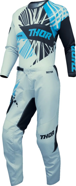 Tricou Dama Thor Sector Split Black/Blue-3