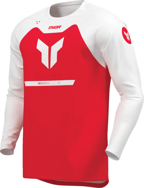 Ridemode Menace Jersey White, Red -1