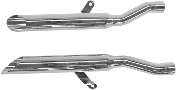 Complete Slip-on Muffler For Metric Cruisers Chrome, 1, nordicamoto.ro
