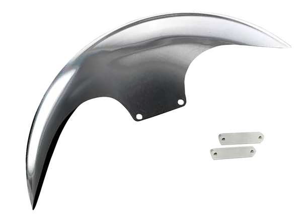 Cafe Front Fender For 21(r) Wheel Silver, 2, nordicamoto.ro