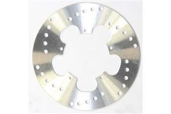Round D-series Scooter Brake Rotor Silver, Stainless Steel, 1, nordicamoto.ro