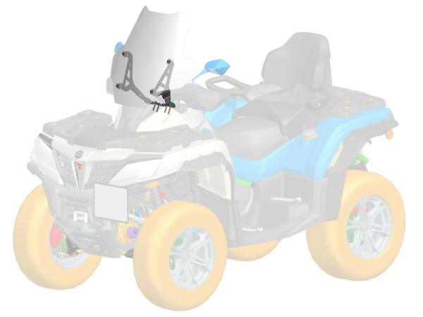 PARBRIZ FAȚĂ ATV CFMOTO CFORCE 850 / 800 XC / 1000, 4, nordicamoto.ro