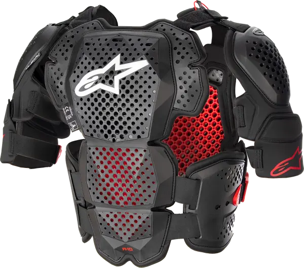 Armura Alpinestars A-10 Roost Guard V2 Black/Red-0