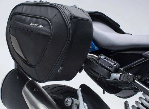 Blaze Saddlebag Set Black, Gray, 1, nordicamoto.ro