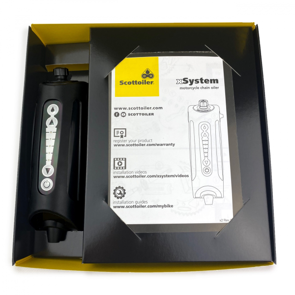Sistem Scottoiler lubrifiere lant xSystem + lubrifiant biodegradabil verde-1