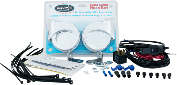 Dual Electric Horn Kit, 1, nordicamoto.ro